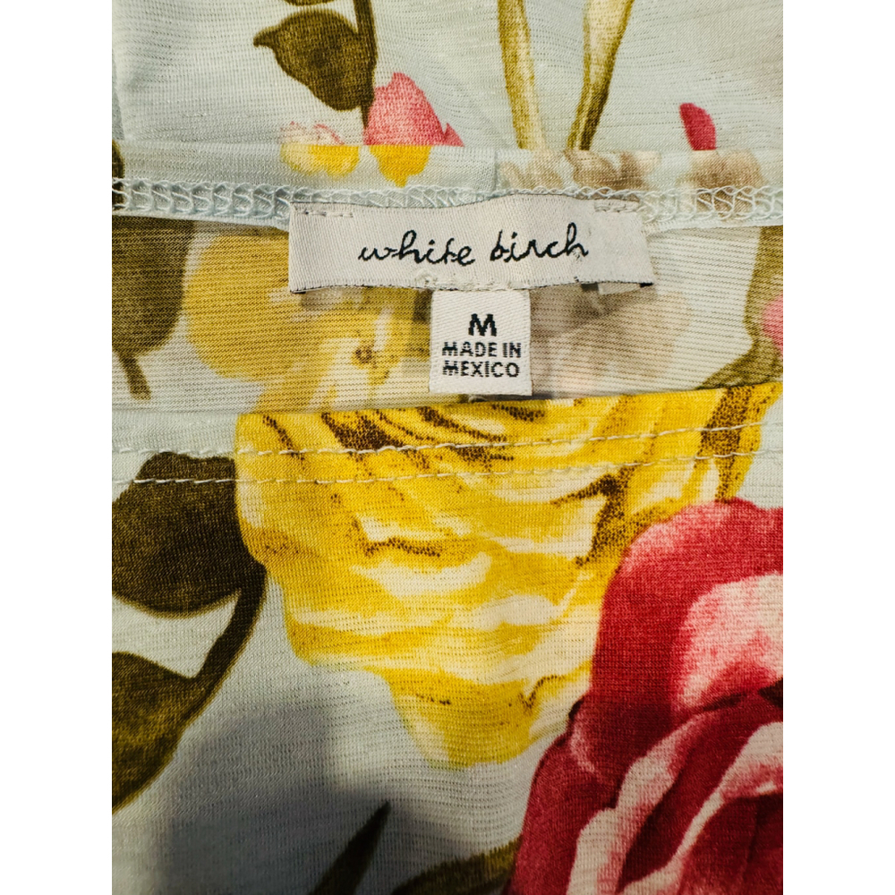 White Birch Vibrant Floral Print Top | NWOT | Sz X-Large - Picture 10 of 11